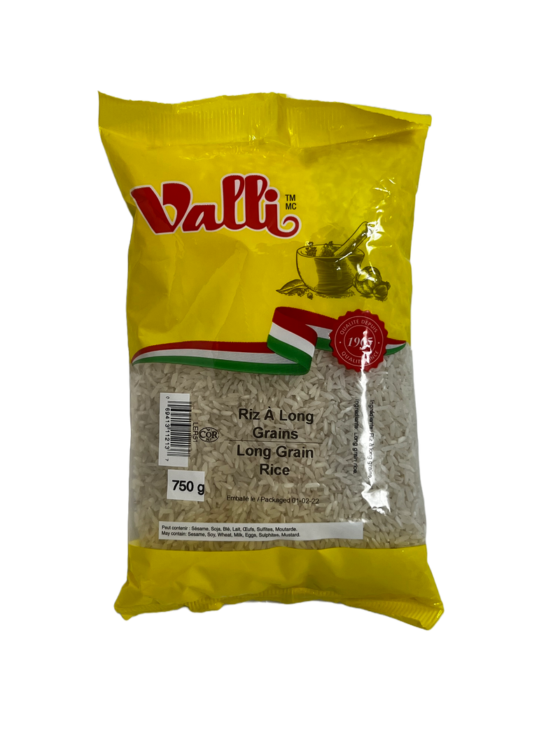 Riz à grain long Valli 750g
