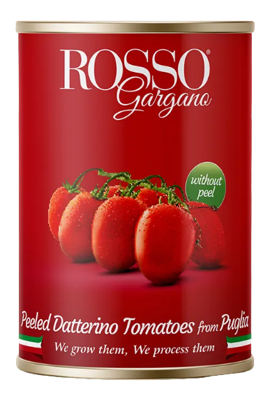 Rosso Gargano Sauce avec tomates pelés datterino 14oz