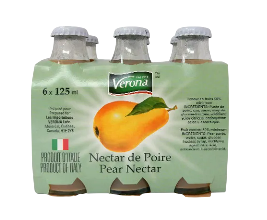 Jus de poire 6x125ml