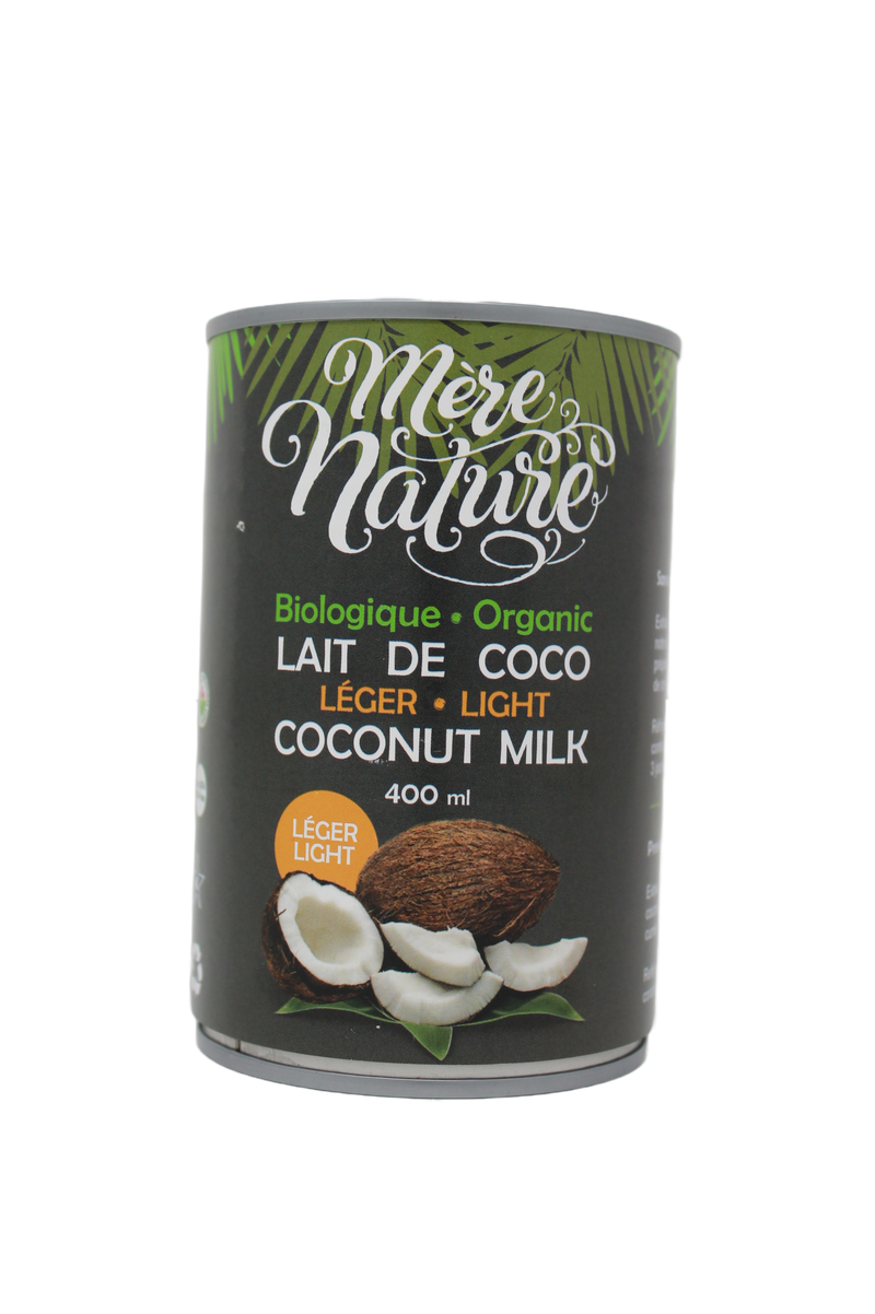 Lait de Coco Léger Biologique (Mère Nature) 400ml