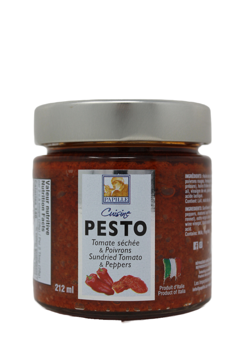 Pesto tomates séchées et poivrons 212ml