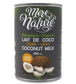 Crème de Coco à Fouetter Biologique et Équitable (Mère Nature) 400ml